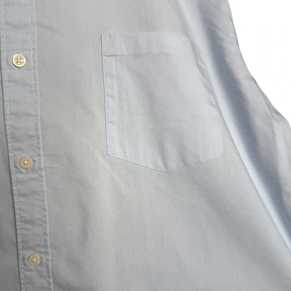 J. Crew Slim Untucked Preformed Button Down Shirt Men’s XXL Blue Business Casual